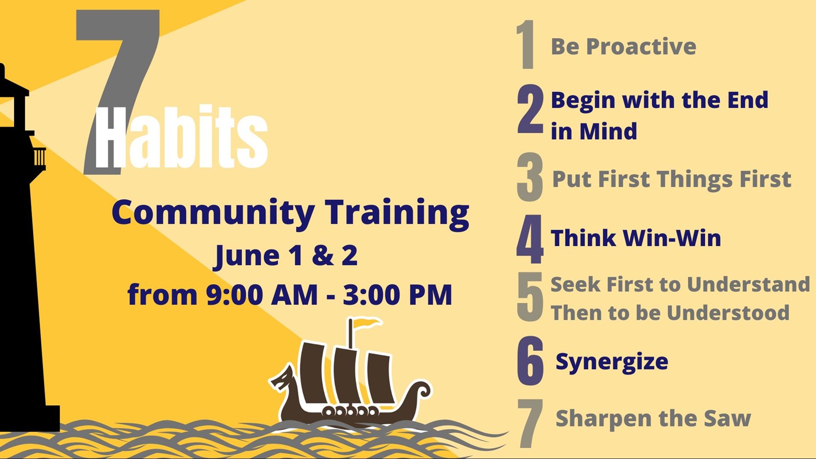 7 Habits Community Training Days